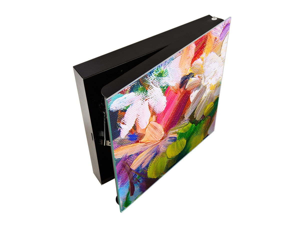 Petite armoire pour clés avec motif au choix K01 Lignes concentriques