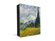 Key Cabinet together with Magnetic Glass Markerboard KN12 Paintings Series: Wheat Field with Cypresses by Van Gogh
