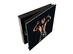 50 Key lock Box storage holder K13 Gladiator with two swords