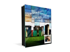 Petite armoire pour clés avec motif au choix K01 Lignes concentriques