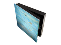 Armario de llaves con decoración a elegir K10 Madera azul