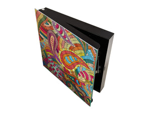 Elegante Caja de Llaves con decoración a tu gusto K12 Patchwork de Paisley