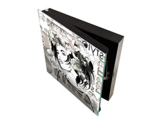 50 Key lock Box storage holder K13 Art monochrome girl face