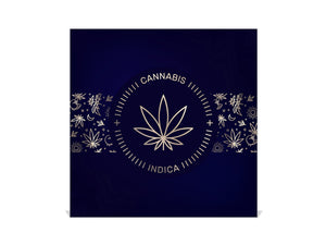 Armario de 50 llaves con panel frontal decorativo K04 Emblema de marihuana medicinal