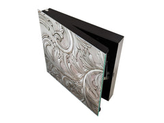 Key Cabinet Storage Box with Frameless Glass White Board KN10 Decorative Surfaces Series: Luxury handcraft