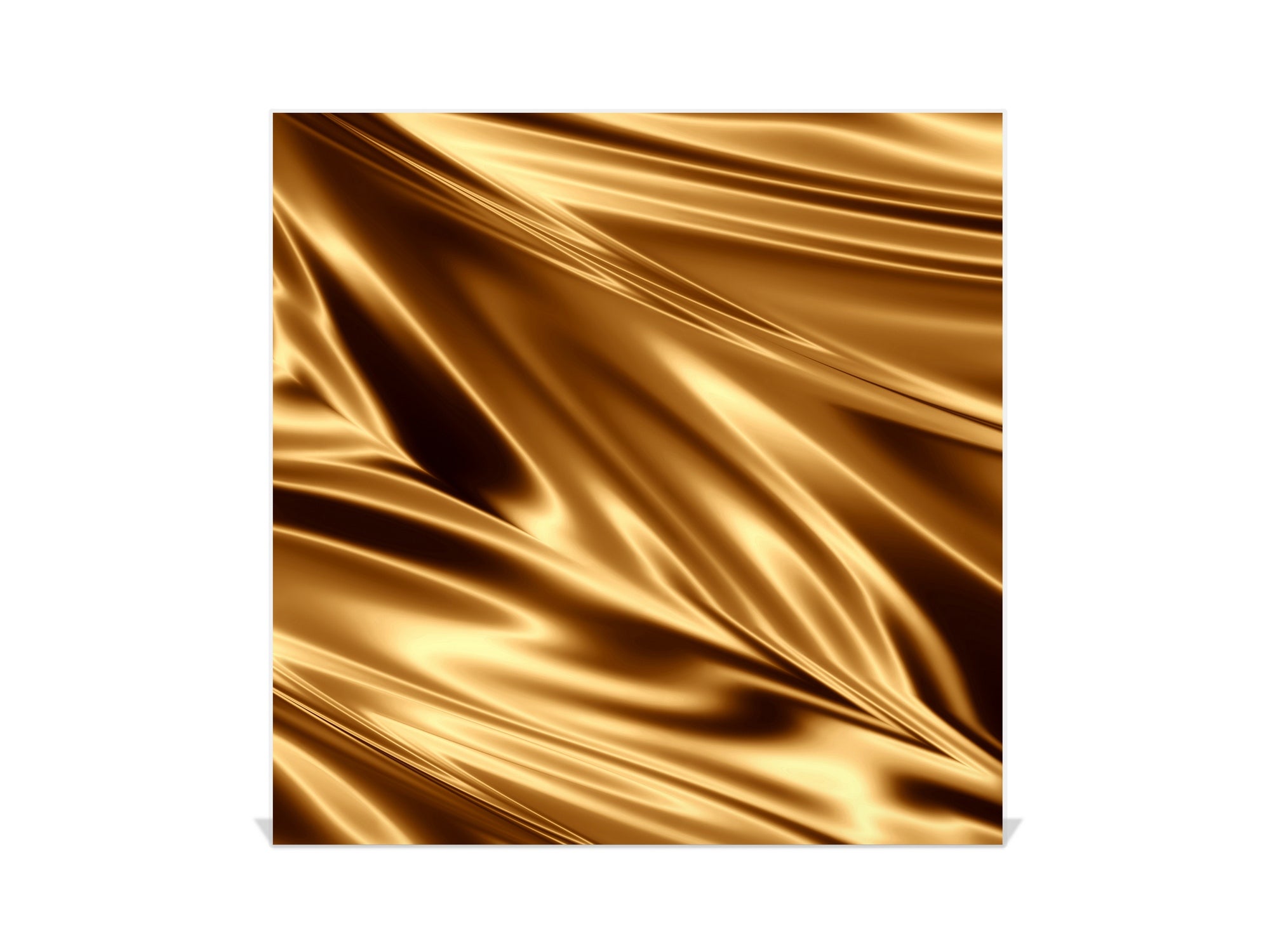 Decorative Key Box with Magnetic Glass Dry-Erase Board KN08 Golden Waves Series: Golden fabric texture