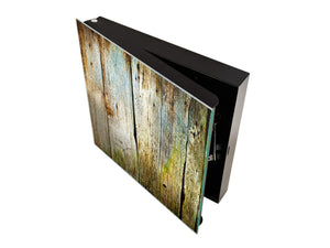 Porte-clés décoratif avec tableau à surface magnétique K10 Vieilles planches de bois