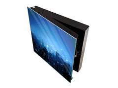 Wall Mount Key Box together with Decorative Dry Erase Board K14 Worldly motives: Metropoly by night