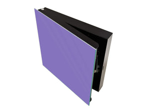 Dekorative Key Box mit magnetischer, trocken abwischbarer Glastafel K18A Reihe von Farben: Lavender