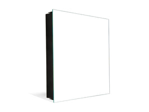 Dekorative Key Box mit magnetischer, trocken abwischbarer Glastafel K18A Reihe von Farben: White