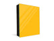 Dekorative Key Box mit magnetischer, trocken abwischbarer Glastafel K18A Reihe von Farben: Medium Yellow