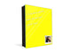 Dekorative Key Box mit magnetischer, trocken abwischbarer Glastafel K18A Reihe von Farben: Lemon Yellow