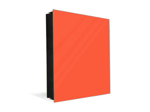 Dekorative Key Box mit magnetischer, trocken abwischbarer Glastafel K18A Reihe von Farben: Orange