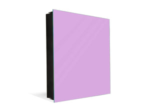 Dekorative Key Box mit magnetischer, trocken abwischbarer Glastafel K18A Reihe von Farben: Lilac