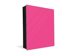 Dekorative Key Box mit magnetischer, trocken abwischbarer Glastafel K18A Reihe von Farben: Pink