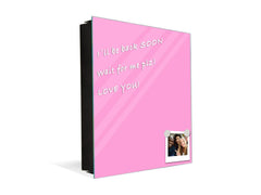 Caja de llaves para montaje en pared  Serie de colores K18A Rosa Claro