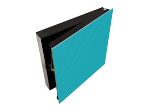 Schlüsselkasten zur Wandmontage mit dekorativer Magnettafel K18B Reihe von Farben: Turquoise
