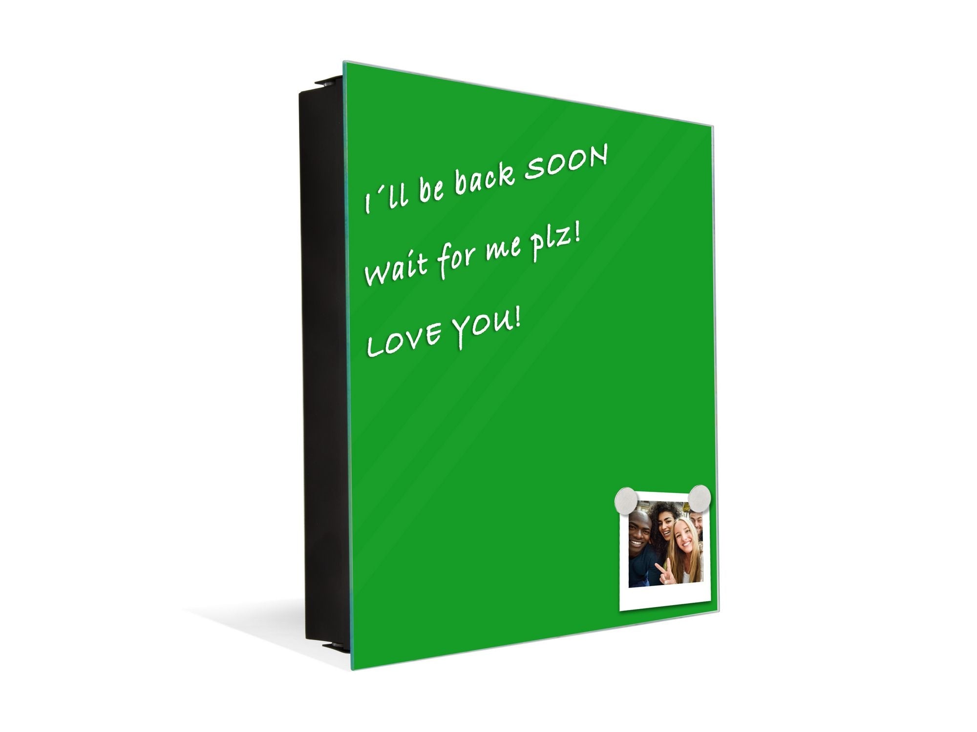 Schlüsselkasten zur Wandmontage mit dekorativer Magnettafel K18B Reihe von Farben: Bright Green