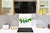 Elegante Hartglasrückwand - Glasrückwand für Küche BS01 Serie Kräuter: Hanging Herbs 1