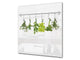 Elégant antiprojections verre sécurité – Antiprojections cuisine verre – Fond de paroi BS01 Série herbes   Plantes suspendues 4