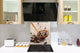 Elegante Hartglasrückwand - Glasrückwand für Küche BS01 Serie Kräuter: Spice Pepper