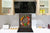 Elegante paraschizzi vetro temperato – Paraspruzzi cucina vetro – Pannello vetro BS01 Serie erbe:  Spezie Verdure