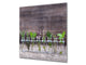 Protector antisalpicaduras – Panel de vidrio para cocina – BS01 Serie hierbas: Hierbas en tarros