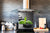 Pantalla anti-salpicaduras cocina – Frente de cocina de cristal templado – BS02 Serie Piedras: Gotas de agua sobre piedra 14