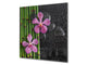 Unique Glass kitchen panel BS02 Stone Series: Bamboo Flower 2