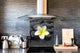 Unique Glass kitchen panel BS02 Stone Series: Flower On The Stone 3