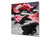 Originale pannello cucina vetro – Paraschizzi vetro – Pannello vetro artistico BS02 Serie pietre:  Fiore di petali di rosa