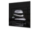 Einzigartiges Glas-Küchenpanel – Hartglas-Rückwand – Kunstdesign Glasaufkantung BS02 Serie Stein: Stone Water Drops 10
