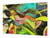 Sehr groß Mehrfunktional Hartglas Gehärtetes; Abstract Series DD14: Colorful spots 2