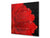 Antiprojections verre sécurité;  BS03 Série fleurs: Fleur rouge 2