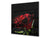 Paraschizzi cucina vetro – Paraschizzi vetro temperato – Paraschizzi con foto BS03 Serie fiori : Rosa rossa 1