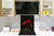 Paraschizzi cucina vetro – Paraschizzi vetro temperato – Paraschizzi con foto BS03 Serie fiori : Rosa rossa 1