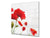 Protector antisalpicaduras baños y cocinas – BS03 Serie flores: Amapola En Un Fondo Blanco 1