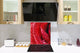 Glass kitchen backsplash – Photo backsplash BS03 Flower Series: Red Rose