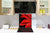 Paraschizzi cucina vetro – Paraschizzi vetro temperato – Paraschizzi con foto BS03 Serie fiori : Fiore rosso 8