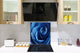 Glass kitchen backsplash – Photo backsplash BS03 Flower Series: Blue Rose