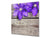 Antiprojections artistique imprimé sur verre BS04 Série pissenlits et fleurs:  Fleur Pourpre 1