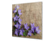 Toughened glass backsplash BS 04 Dandelion and flowers series: Purple Flower 2
