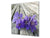 Gehärtete Glasrückwand – Glasrückwand mit aufgedrucktem kunstvollen Design BS04 Serie Löwenzahn und Blumen:  Purple Flower 3