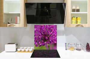 Toughened glass backsplash BS 04 Dandelion and flowers series: Flower Of Garlic 2