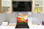 Paraschizzi vetro rinforzato – Paraspruzzi artistico stampato su vetro BS04 Serie soffioni e fiori  : Prato Di Tulipani