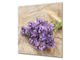 Toughened glass backsplash BS 04 Dandelion and flowers series: Lavender 2