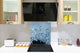 Gehärtete Glasrückwand – Glasrückwand mit aufgedrucktem kunstvollen Design BS04 Serie Löwenzahn und Blumen:  Dandelion Drops 1