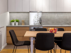 Toughened glass backsplash BS 04 Dandelion and flowers series: Dandelion Drops 5