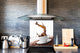 Arte murale stampata su vetro temperato – Paraschizzi in vetro da cucina BS05A Serie caffè A : Chicchi di caffè versati 2