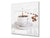 Antiprojections en verre cuisine BS05A Série café A: Grains de café renversés 4